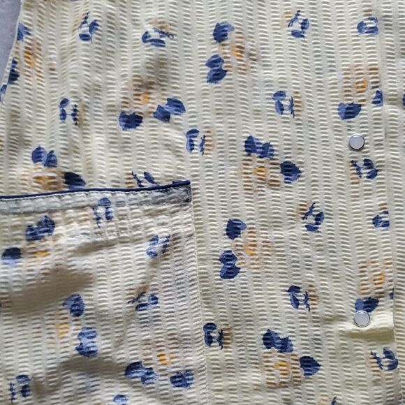 SINDRELLA | 3X ( MEDIUM ) WOMENS GIRLS | DUSTER BUTTON DOWN NIGHTGOWN in YELLOW - Picture 9 of 14